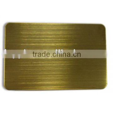 High Quality 304 Golden Hairline Surface Stainless Steel Sheets