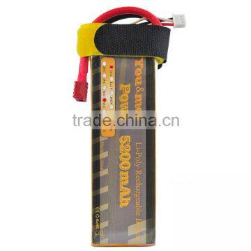 High-Rate lipo Battery 5200mAh 7.4v for airplane and boat models                        
                                                Quality Choice