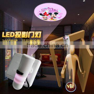 2015 ABS led battery indoor projector light led flashlight to halloween led logo design light