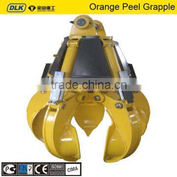 Orange peel scrap grapple matched for 20tons excavator