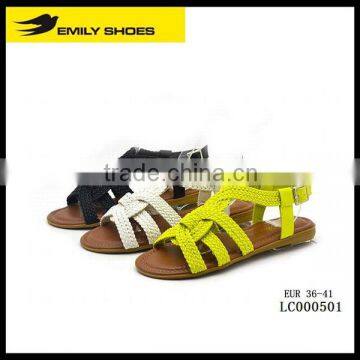 Lady's braided summer sandal