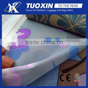 70D polyester transfer print pu fabric