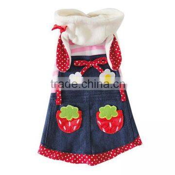 Wholesale 3D Honey Strawberry Small Rabbit Dog Clothes photo-6