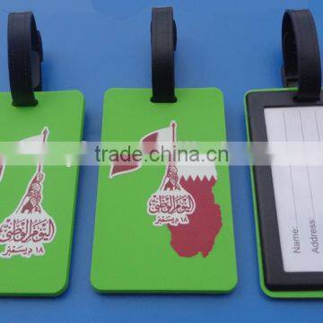 Custom Design Flag and Map Qatar Bag Tags