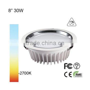 2600lm 8 inch led downlight