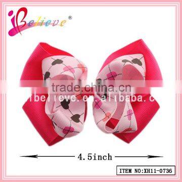 Wholesale boutique hairgrips handmade valentine day hair accessories