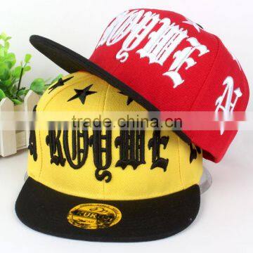 Star and Letters Embroideried Children Flat Brim Hip Hop Baseball Caps                        
                                                Quality Choice