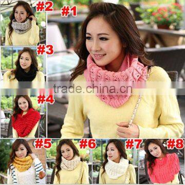 Winter Fashion Wool Chevron Circle Loop Scarf