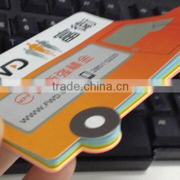 custom shape, custom size, custom printing car shape sticky notes, business advertising car shape sticky notes, promotional gift