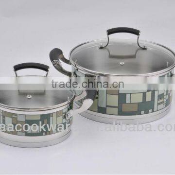 Colorful Stainless Steel Decal Kitchenware Sets for Wholesale photo-4
