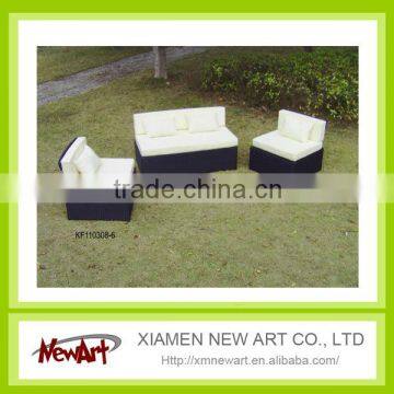 S/3 relax outdoor rattan garden furniture with cushion