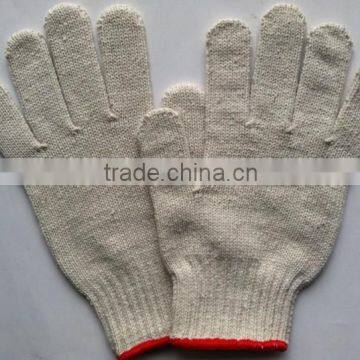 white cotton labor glove