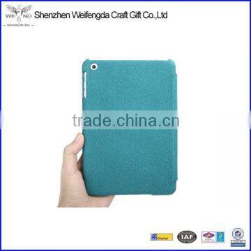 2013 Blue New Arrival Stand Leather Case For Ipad Mini With Factory Price