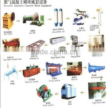 Full automatic lightweight concrete block plant / AAC block plant / brick making plant