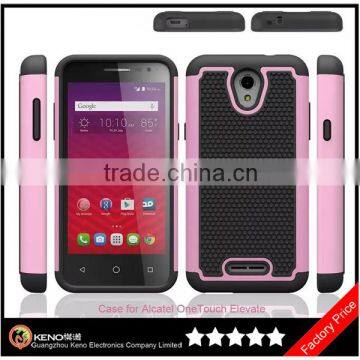 Keno Drop Protective Hybrid Dual Layer Armor Defender Case Cover for Alcatel OneTouch Elevate 5017E