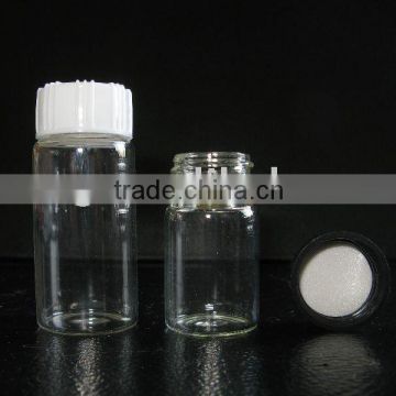 tubular glass vials with screw caps