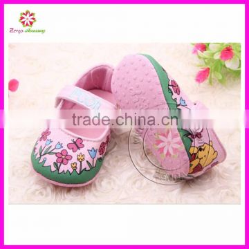 2015 New baby girls floral shoes wholesale