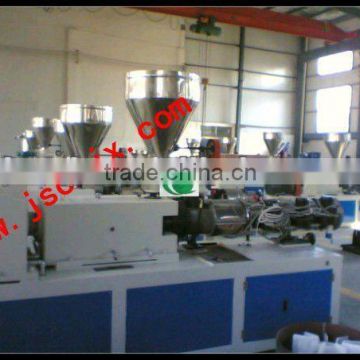 SJSZ 92 Conical Twin Screw Extruder for Plastic Power and Pellet