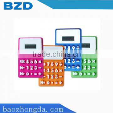 Calculator Gift Set / Silicone Solar Power Mini Calculator/ Logo Customized OEM Electronic Manufacturer