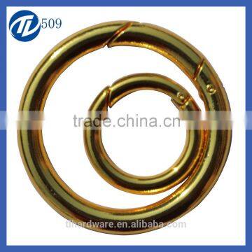 Bag Parts & Accessories customized metal ring for bag solid brass gold ring for made in China