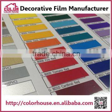 Transfer matte film color vinyl for advertising/decorative