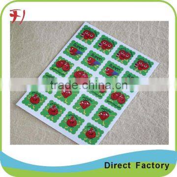 printing custom made adhesive mini stickers for your products with high quality and best price