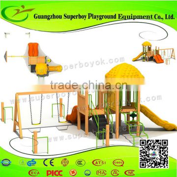 Whole Sale Commercial Outdoor Playgound With Swing Set 5-26H