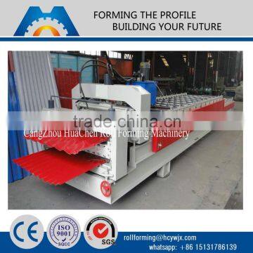 automatic steel tile metal roof sheet roll forming machine line