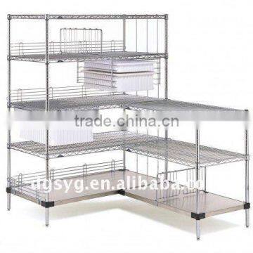 Chrome Mobile Wire Shelving