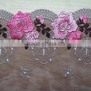 Best embroidery hexagonal mesh nylon lace