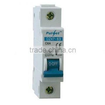 1 Pole C curve mcb mini circuit breaker