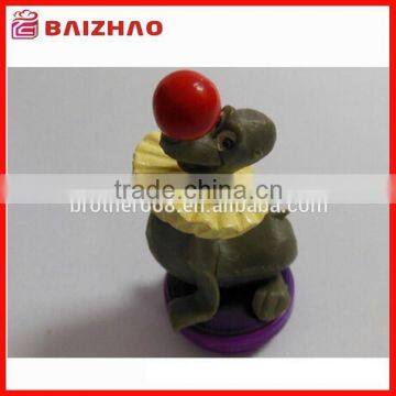 Promotional pvc 3d cartoon figure stamp gift, educational toy for children