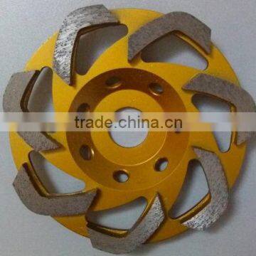 L-shaped diamond cup grinding wheel