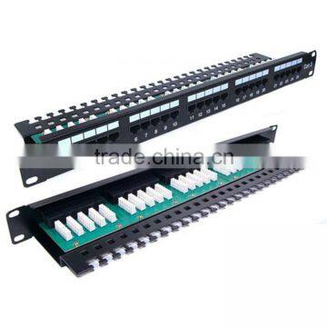 19 Inch UTP cat3 25 port telephone patch panel