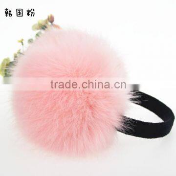 faux raccoon fur earmuff