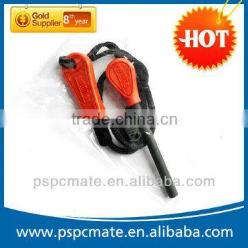 new camping tool,flint match fire starter set,with whistle and bottle opener