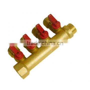 4 Way Brass Water Manifold for Underfloor Heating, Water Supply, Etc. photo-2