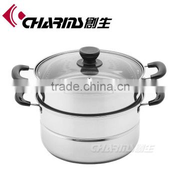 Charms double layer steamer pot CK03 CE FDA SGS