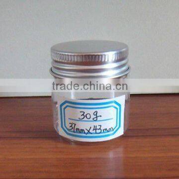 30g PET food jar with aluminum screw lid