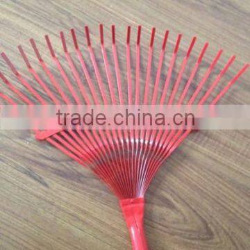 22 Teeth Wooden Handle Painting Steel Garden Rake photo-4