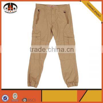 Comforto Cotton Cargo Six Pocket Trouser for Men with Elastic Bottom