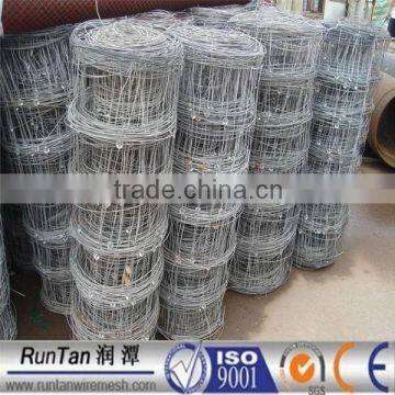 ISO9001 anping galvanized grassland fencing/cow fence/field fence /wire mesh cattle fence cattle mesh