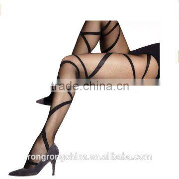 Beautiful Transparent Patterned Tights 20 Denier                        
                                                Quality Choice