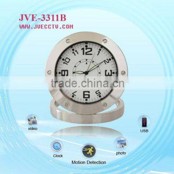 JVE-3311B Motion Detection digital electronic Clock camera;digital usb electronic Clock with usb drive