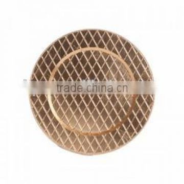 fashion gold plastic charger plates