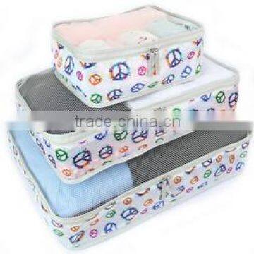 taobao 6 in 1 fashion ladies polyester storage packing cubes travel bag organizer for sundries and underwear