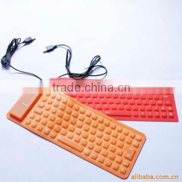 85keys waterproof and silent silicone flexible keyboard