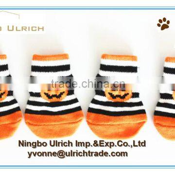 S22 Halloween Cotton Knitted Dog Socks for Holiday photo-3
