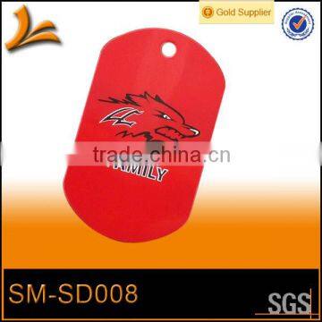 SM-SD008 cheap custom color printed dog tags