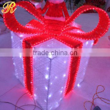 Lighted outdoor christmas decorations gift boxes decorative christmas gift boxes